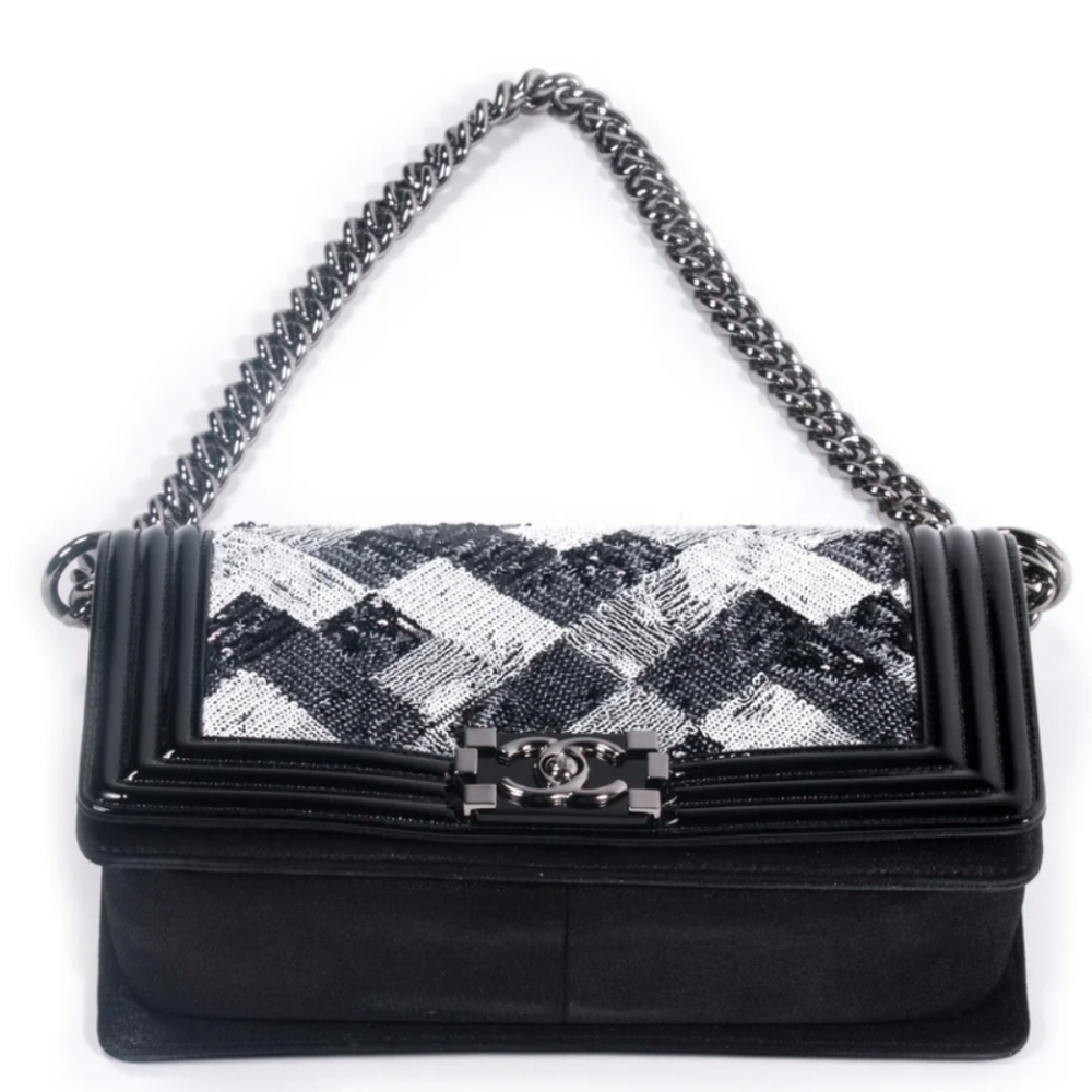 Chanel Sequin Boy Small Flap Crossbody/Shoulder Bag - Picture 4 of 7